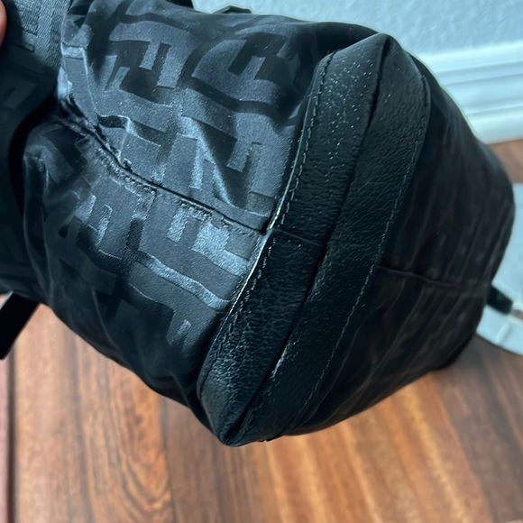 1645 Fendi Black Monogram Tote nylon Bag - Picture 8 of 10